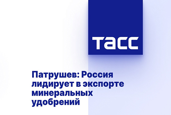 Патрушев: Россия лидирует в экспорте минеральных удобрений